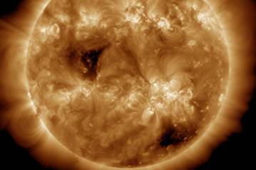 Massive solar storm heading towards Earth after giant hole appears in Sun