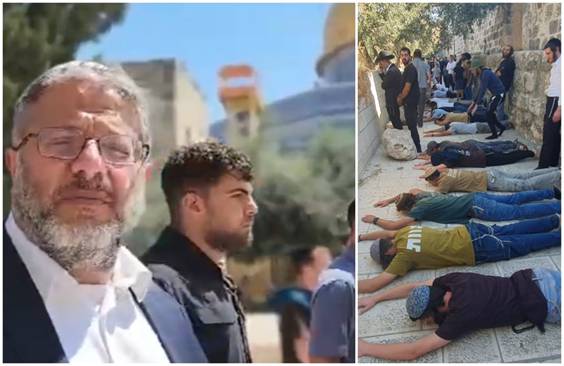 Ben Gvir on the Temple Mount, this morning